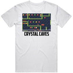 Crystal Caves Old Computer Game Fan T Shirt