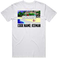 Code Name Iceman Old Computer Game Fan T Shirt