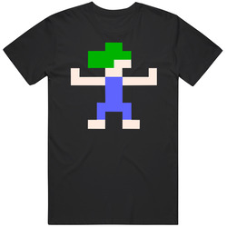 Lemmings Blocker Old School Computer Game Retro Fan T Shirt