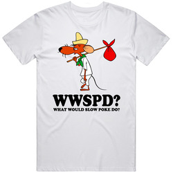 What Would Slow Poke Do Wwjd Cartoon Character Fan T Shirt