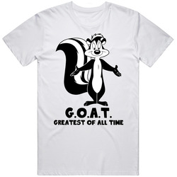 Pepe Le Pew Greatest Of All Time Goat Cartoon Character Fan T Shirt