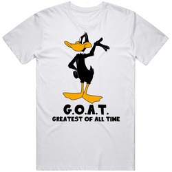 Daffy Duck Greatest Of All Time Goat Cartoon Character Fan T Shirt