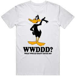 What Would Daffy Duck Do Wwjd Cartoon Character Fan T Shirt