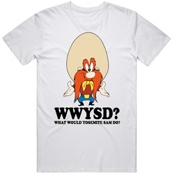 What Would Yosemite Sam Do Wwjd Cartoon Character Fan T Shirt