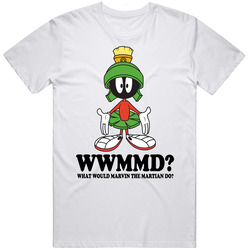 What Would Marvin The Martian Do Wwjd Cartoon Character Fan T Shirt