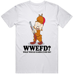 What Would Elmer Fudd Do Wwjd Cartoon Character Fan T Shirt
