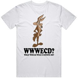 What Would Wile E Coyote Do Wwjd Cartoon Character Fan T Shirt
