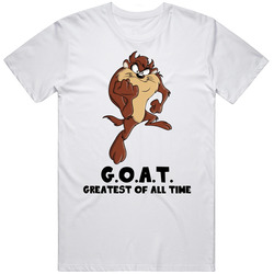 Tasmanian Devil Greatest Of All Time Goat Cartoon Character Fan T Shir