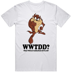 What Would Tasmanian Devil Do Wwjd Cartoon Character Fan T Shirt