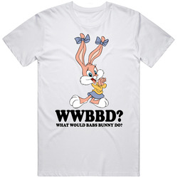 What Would Babs Bunny Do Wwjd Cartoon Character Fan T Shirt