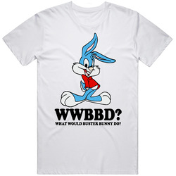 What Would Buster Bunny Do Wwjd Cartoon Character Fan T Shirt