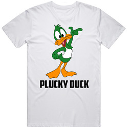 Plucky Duck Cartoon Character Fan T Shirt