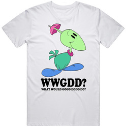 What Would  Gogo Dodo Do Wwjd Cartoon Character Fan T Shirt