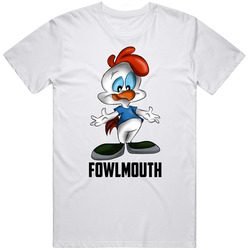 Fowlmouth Cartoon Character Fan T Shirt
