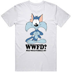 What Would  Furrball Wwjd Cartoon Character Fan T Shirt
