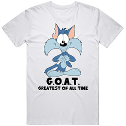 Furrball  Greatest Of All Time Goat Cartoon Character Fan T Shirt