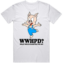 What Would Hampton Pig Do Wwjd Cartoon Character Fan T Shirt