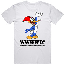 What Would Woody Woodpecker Do Wwjd Cartoon Character Fan T Shirt