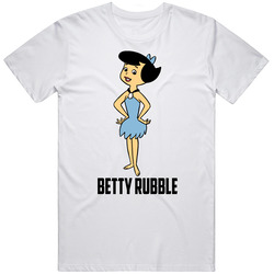 Betty Rubble Cartoon Character The Flintstones Fan T Shirt