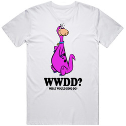 What Would Dino Do Wwjd The Flintstones Cartoon Character Fan T Shirt