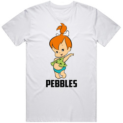 Pebbles Cartoon Character The Flintstones Fan T Shirt
