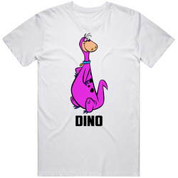 Dino Cartoon Character The Flintstones Fan T Shirt