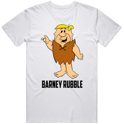 Barney Rubble Cartoon Character The Flintstones Fan T Shirt
