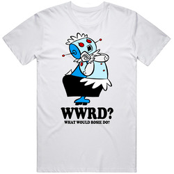 What Would Rosie Do Wwjd The Jetsons Cartoon Character Fan T Shirt