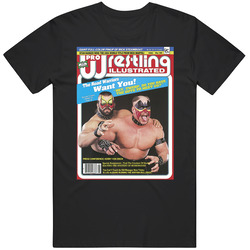 Wrestling Magazine Cover May 1986 Fan T Shirt