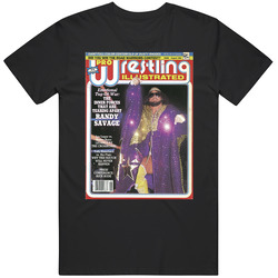 Wrestling Magazine Cover August 1986 Fan T Shirt