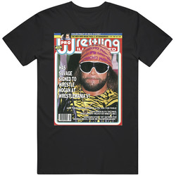 Wrestling Magazine Cover April 1989 Fan T Shirt
