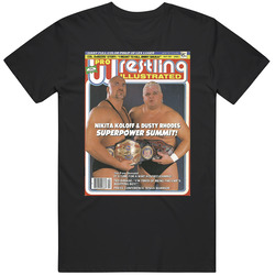 Wrestling Magazine Cover April 1987 Fan T Shirt