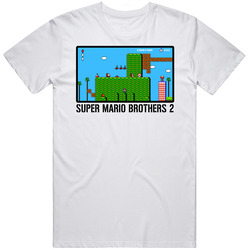 Super Mario Brothers 2 Video Game Classic Retro Fan T Shirt