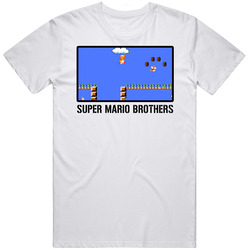 Super Mario Brothers Video Game Classic Retro Fan T Shirt