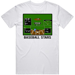 Baseball Stars Video Game Classic Retro Fan T Shirt