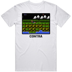 Contra Video Game Classic Retro Fan T Shirt