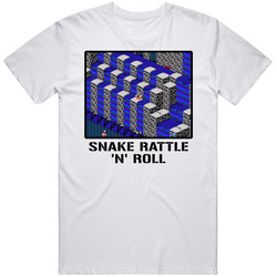 Snake Rattle N Roll Video Game Classic Retro Fan T Shirt
