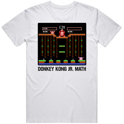 Donkey Kong Jr Math Video Game Classic Retro Fan T Shirt