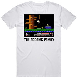 The Addams Family Video Game Classic Retro Fan T Shirt