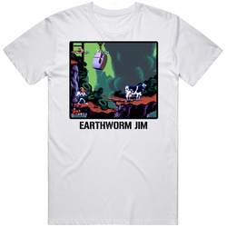 Earthworm Jim Video Game Classic Retro Fan T Shirt