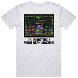Dr Robotniks Mean Bean Machine Video Game Classic Retro Fan T Shirt