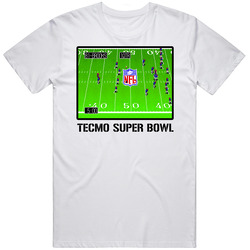 Tecmo Super Bowl Video Game Classic Retro Fan T Shirt