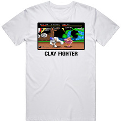 Clay Fighter Video Game Classic Retro Fan T Shirt