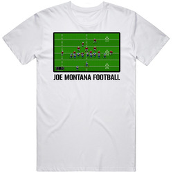 Joe Montana Football Video Game Classic Retro Fan T Shirt