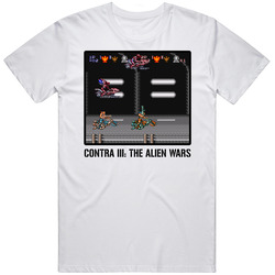 Contra Iii Alien Wars Video Game Classic Retro Fan T Shirt
