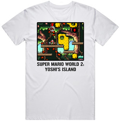 Super Mario World 2 Yoshi's Island Video Game Classic Retro Fan T