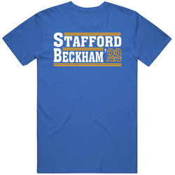 Matthew Stafford Beckham Jr Los Angeles Football 22 Fan T Shirt