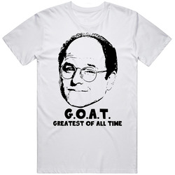 George Costanza Greatest Of All Time Goat Seinfeld Tv Show Fan T Shirt