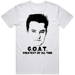 Chandler Bing Greatest Of All Time Goat Friends Tv Show Fan T Shirt