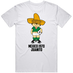 Juanito 1970 Mexico World Cup Soccer Mascot Fan T Shirt